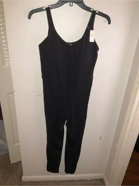 offline by aerie Black Scoop-Neck Sleeveless Jumpsuit (leggings material) size L